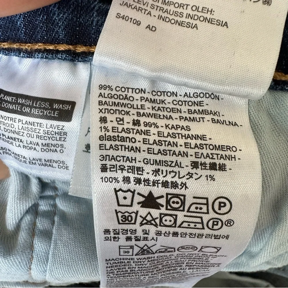 Levi's 514 Mens Straight Leg Medium Wash Jeans Size W40 x‎ L32